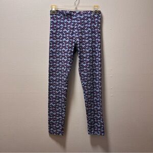 Joe Fresh Stylish Butterfly Pattern Comfy Leggings, Sz L/G 10-12, Blue, Pink
